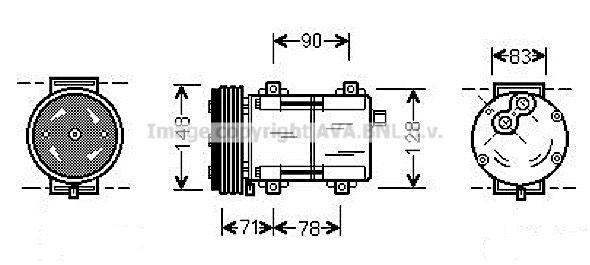 AVA QUALITY COOLING Kompresors, Gaisa kond. sistēma FDAK283